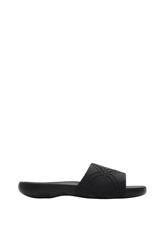 Embossed Check Dive Slides, , hi-res