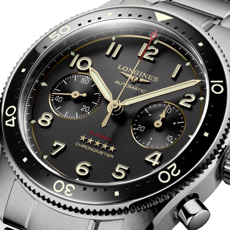 Spirit Flyback Titanium 42mm Mens Watch Grey, , hi-res