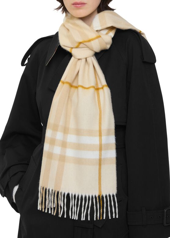Check Cashmere Scarf, , hi-res