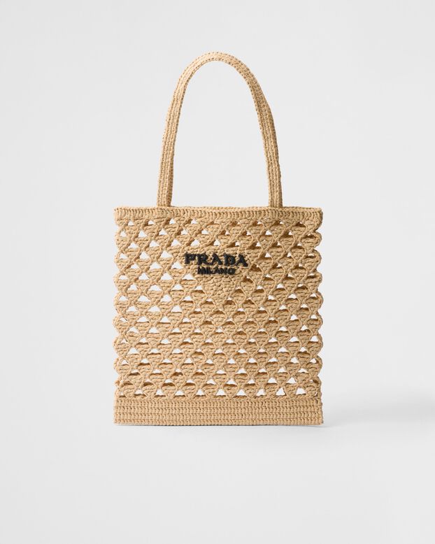 Crochet tote bag, , hi-res