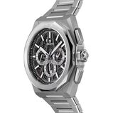 Defy Skyline Chronograph Skeleton 42mm Mens Watch Black Interchangeable Strap, , hi-res