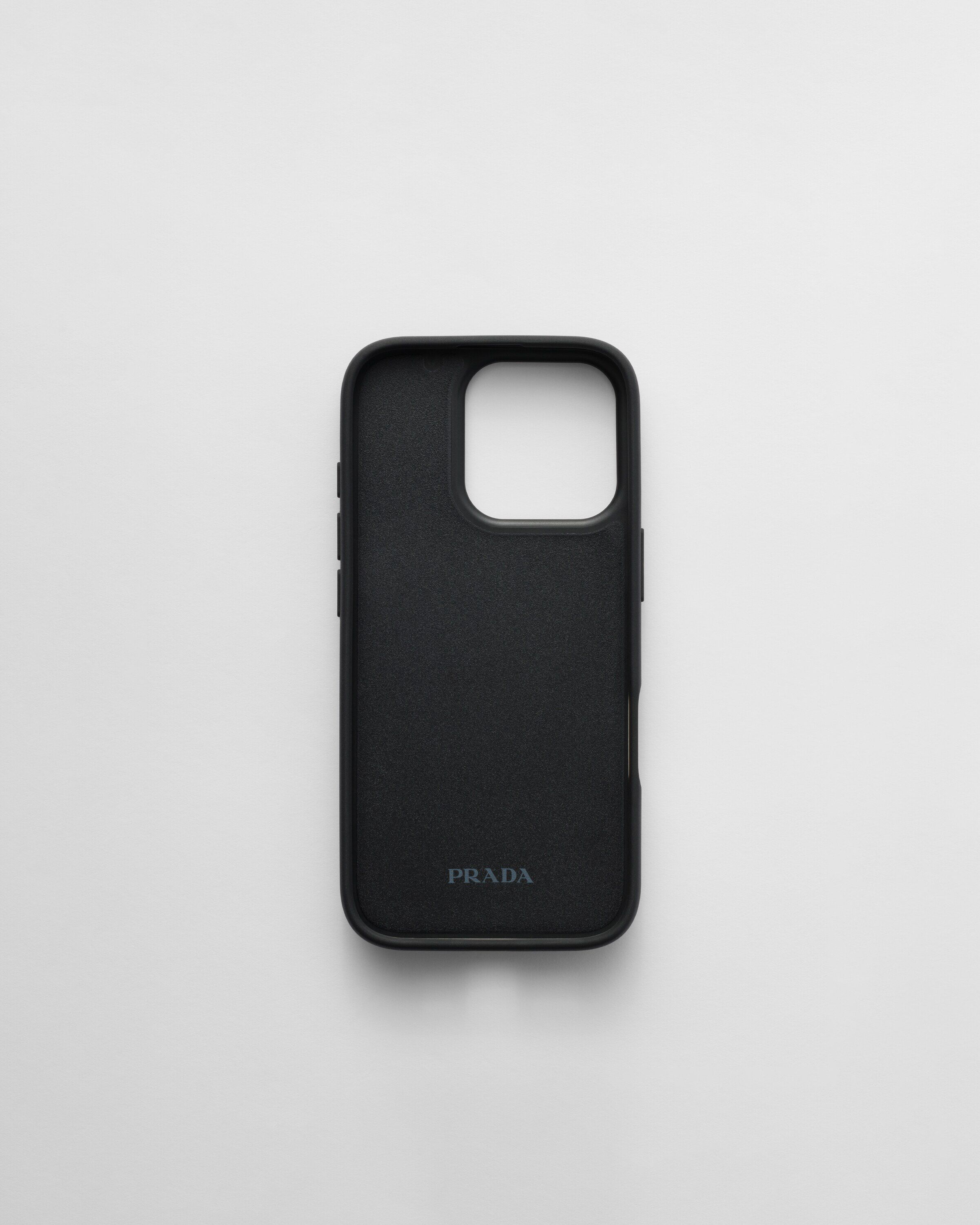 Saffiano leather case for iPhone 16 Pro