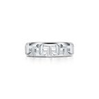 Tiffany T True Wide Ring in White Gold - Size 6 1/2