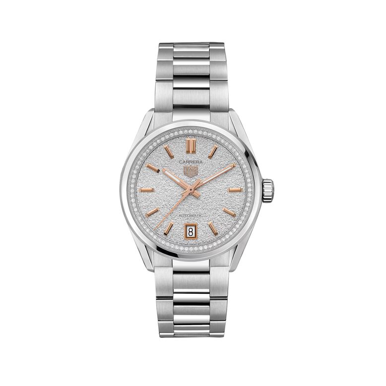 Carrera 36mm Ladies Watch Diamonds Silver, , hi-res