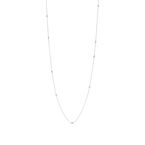 Elsa Peretti® Diamonds by the Yard® sprinkle necklace in sterling silver.