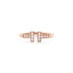 Tiffany T Diamond Wire Ring in Rose Gold - Size 6 1/2