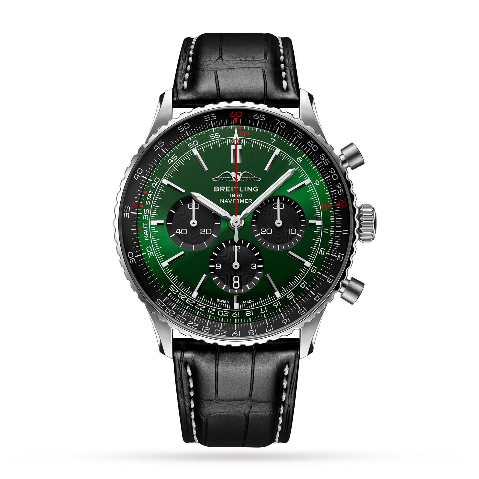 Breitling Navitimer B01 Chronograph 46 Stainless Steel Leather