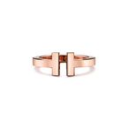 Tiffany T Square Ring in Rose Gold - Size 4