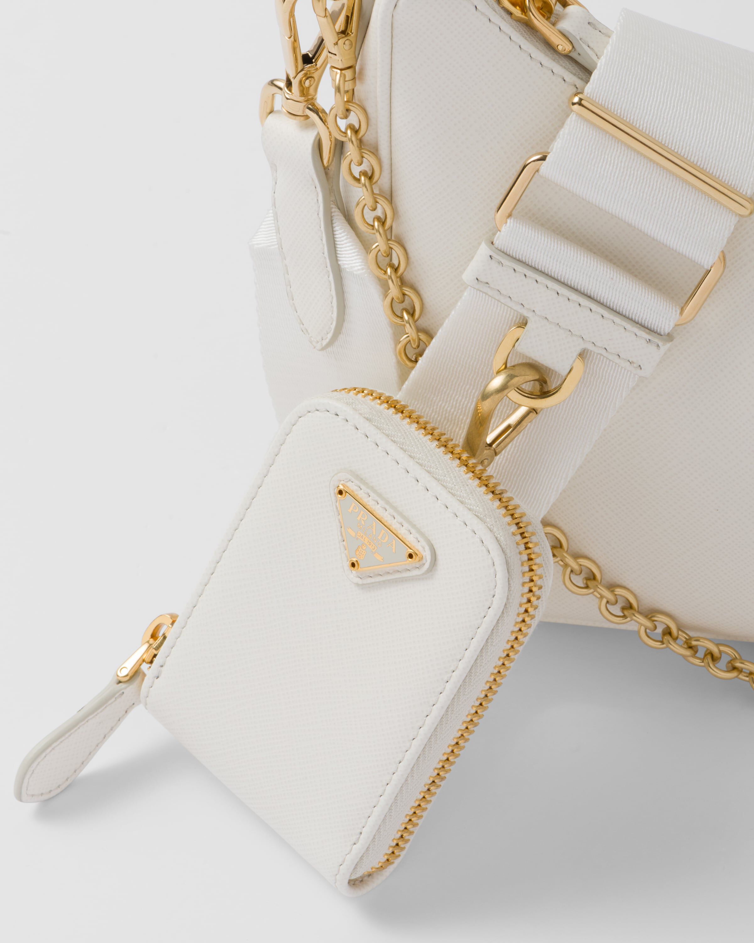 Prada bags white leather store