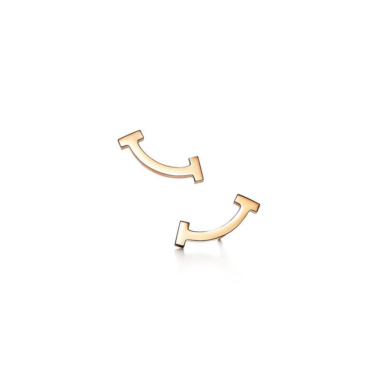 Tiffany T Smile Earrings in Yellow Gold, , hi-res