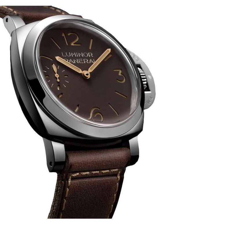 Luminor 44mm Mens Watch Brown - Interchangeable Strap, , hi-res