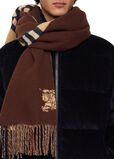 Wide Reversible Check Cashmere Scarf, , hi-res