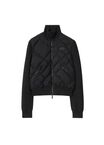 Check-stitch Nylon and Wool Jacket