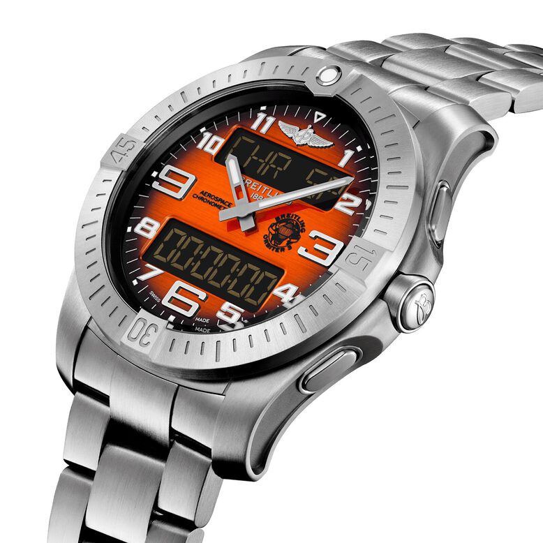 Aerospace B70 Orbiter 25th Anniversary 43mm Mens Watch Orange Titanium, , hi-res