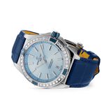 Super Chronomat Automatic 38 Blue Leather Strap Watch, , hi-res