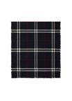 Wide Check Wool Scarf