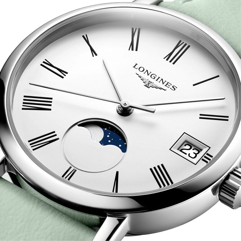 Elegant Collection 30mm Ladies Watch Green Strap, , hi-res