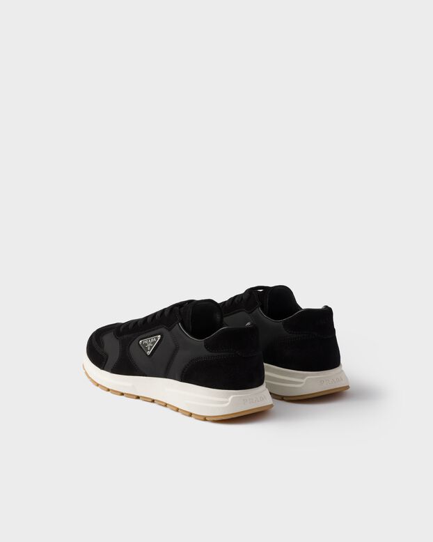 Prax suede and Re-Nylon sneakers, , hi-res