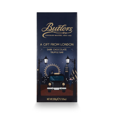 London Dark Chocolate Truffle Bar