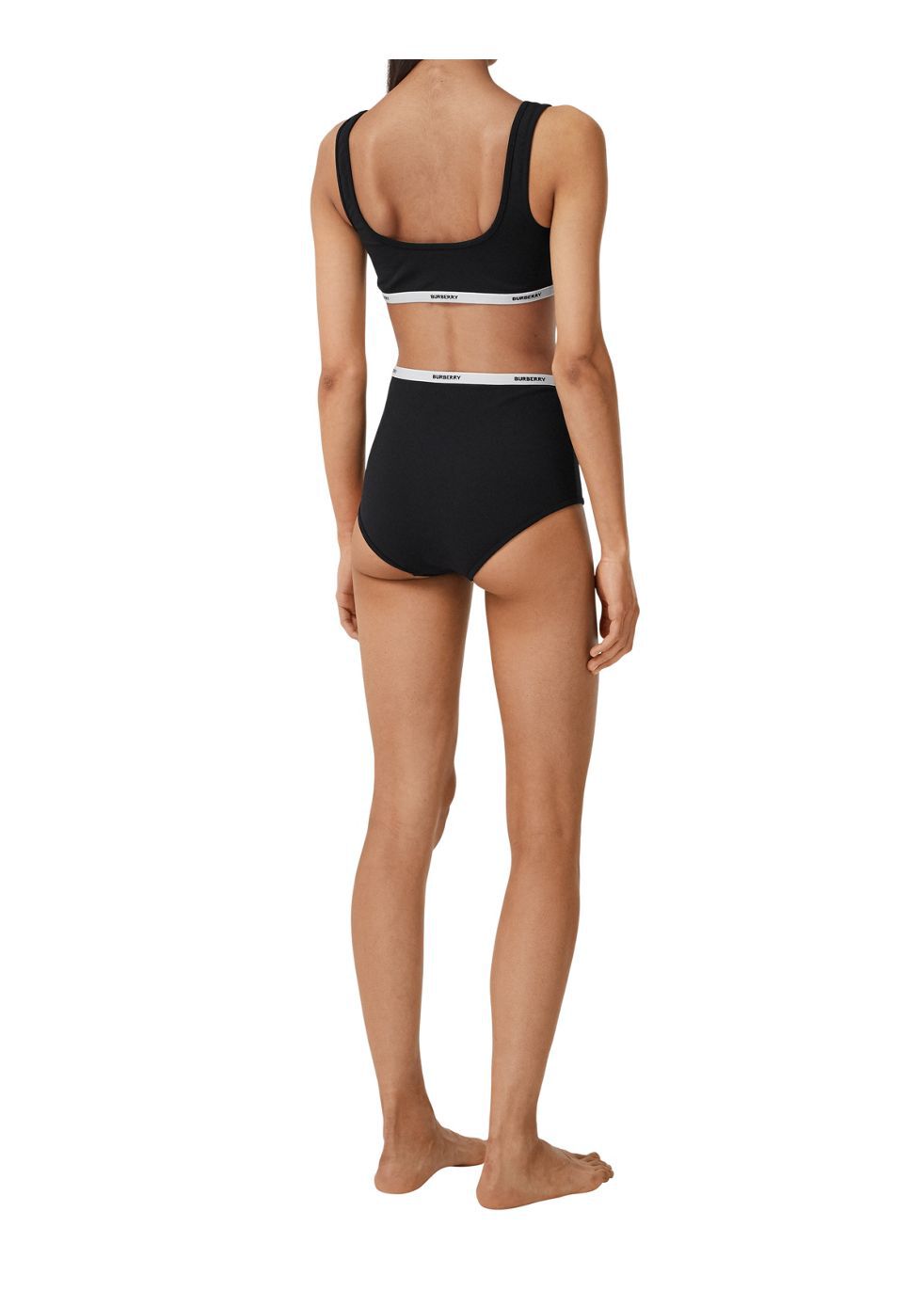 Burberry Logo Tape Stretch Nylon Bikini Beachwear | Heathrow Boutique