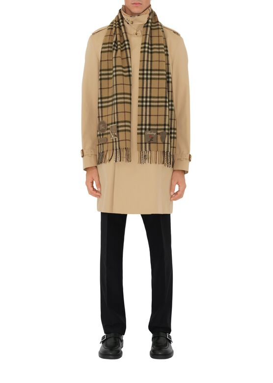 Badge Check Cashmere Scarf, , hi-res