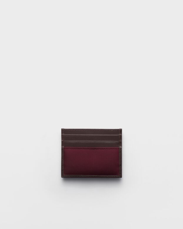 Prada Speedrock Re-Nylon and leather card holder, , hi-res