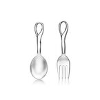 Elsa Peretti® Padova fork and spoon baby set in sterling silver.
