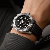 Avenger Automatic GMT 44mm Mens Watch Black Leather, , hi-res