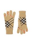 Check Cashmere Blend Gloves, , hi-res