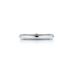 Tiffany Together Milgrain Band Ring in Platinum, 3 mm Wide - Size 10