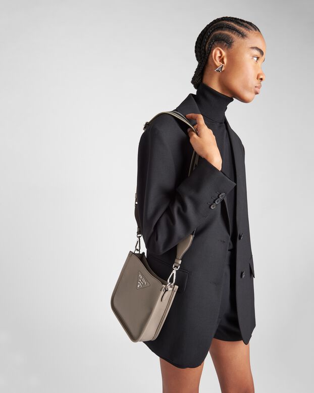 Leather mini shoulder bag, , hi-res