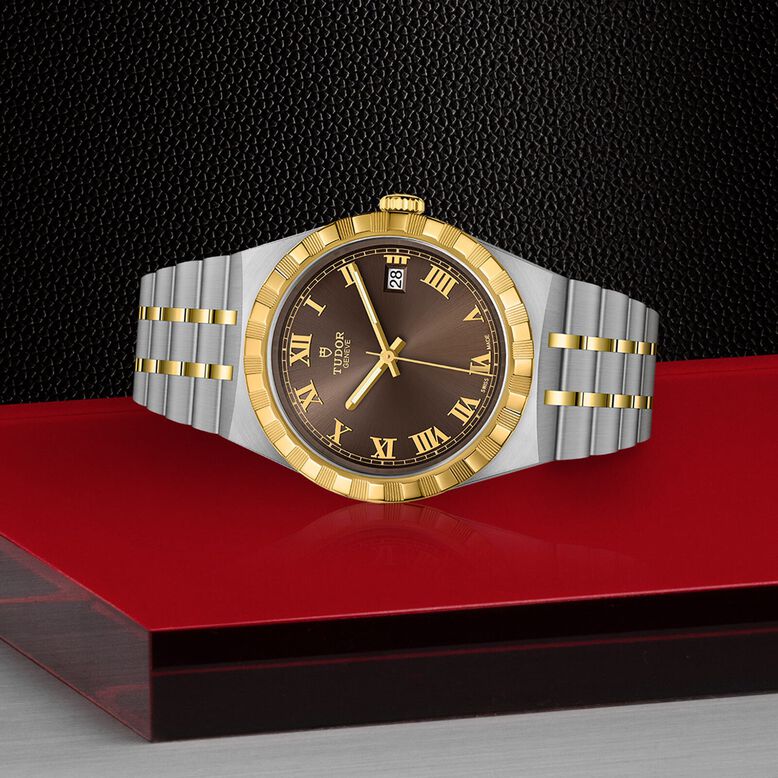 Royal S&amp;G 38mm Steel Case Chocolate Brown Dial, , hi-res