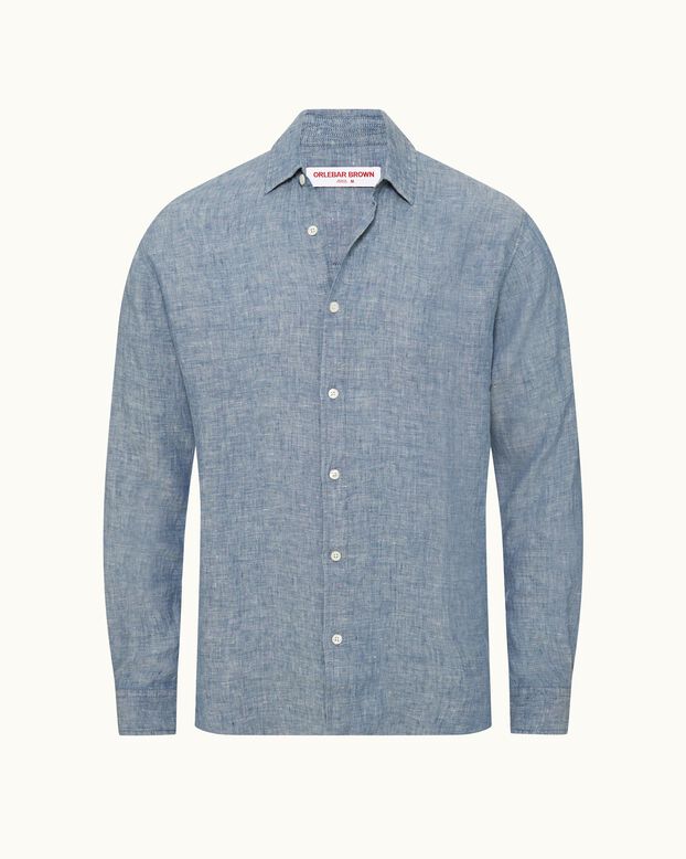 Justin Chambray Light Bergamo Blue, , hi-res