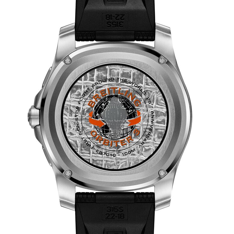 Aerospace B70 Orbiter 25th Anniversary 43mm Mens Watch Orange Rubber, , hi-res
