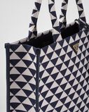 Large Prada Symbole embroidered fabric handbag, , hi-res