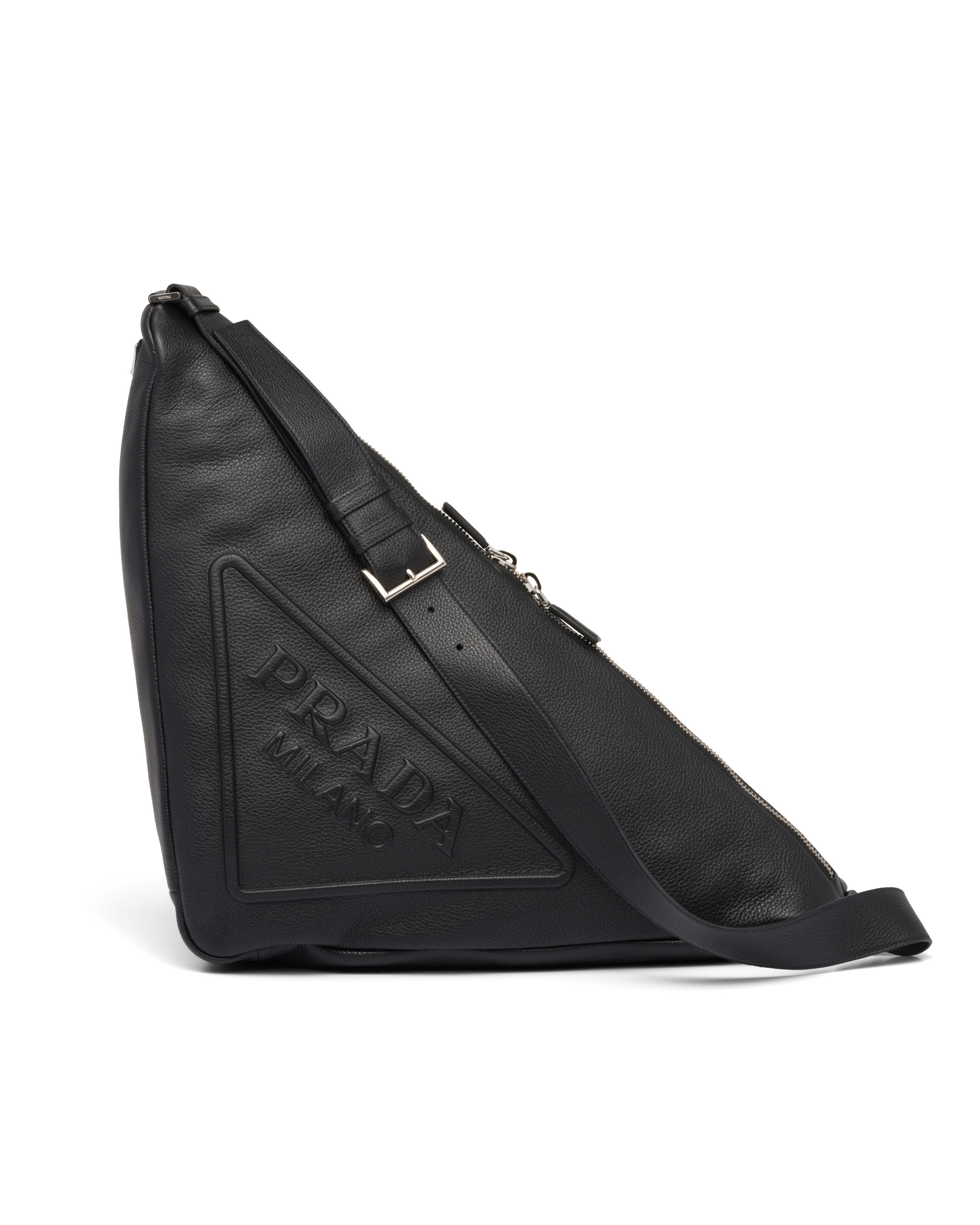 Prada Large leather Prada Triangle bag Crossbody | Heathrow ...