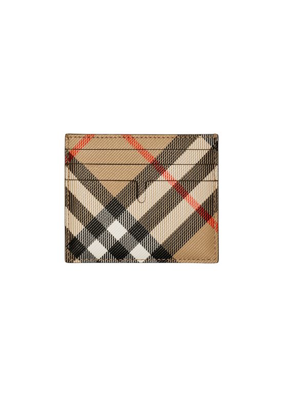 Tall Check Card Case, , hi-res
