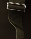 Re-Nylon and leather backpack, , hi-res