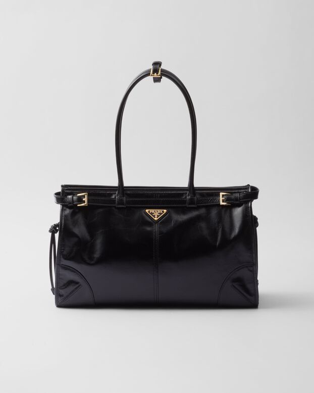 Prada Bonnie large leather handbag, , hi-res