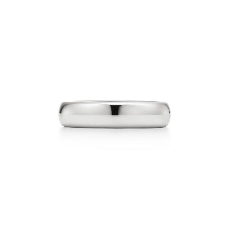 Tiffany Forever Wedding Band Ring in Platinum, 4.5 mm Wide - Size 8 1/2, , hi-res