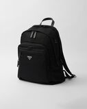 Re-Nylon and Saffiano leather backpack, , hi-res