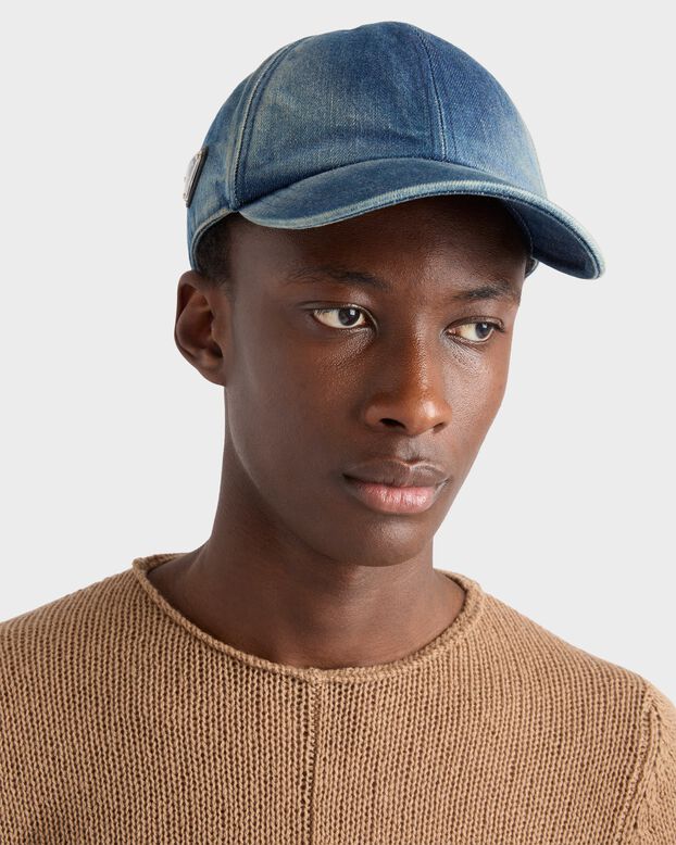 Denim baseball cap, , hi-res