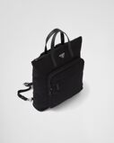 Re-Nylon and Saffiano leather tote bag, , hi-res