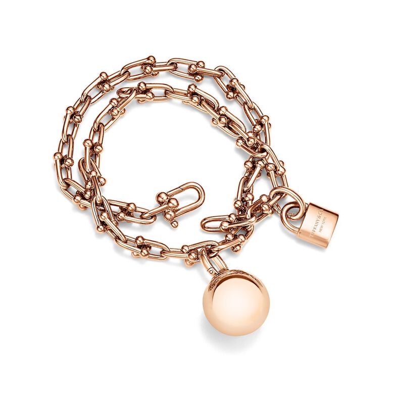 Tiffany HardWear Small Wrap Bracelet in Rose Gold - Size Medium, , hi-res