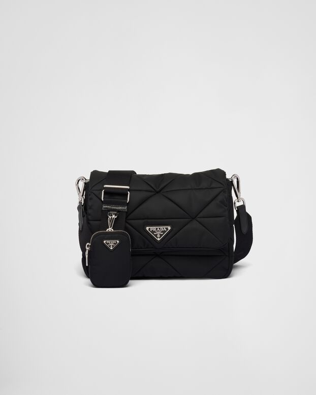 Padded Re-Nylon shoulder bag, , hi-res