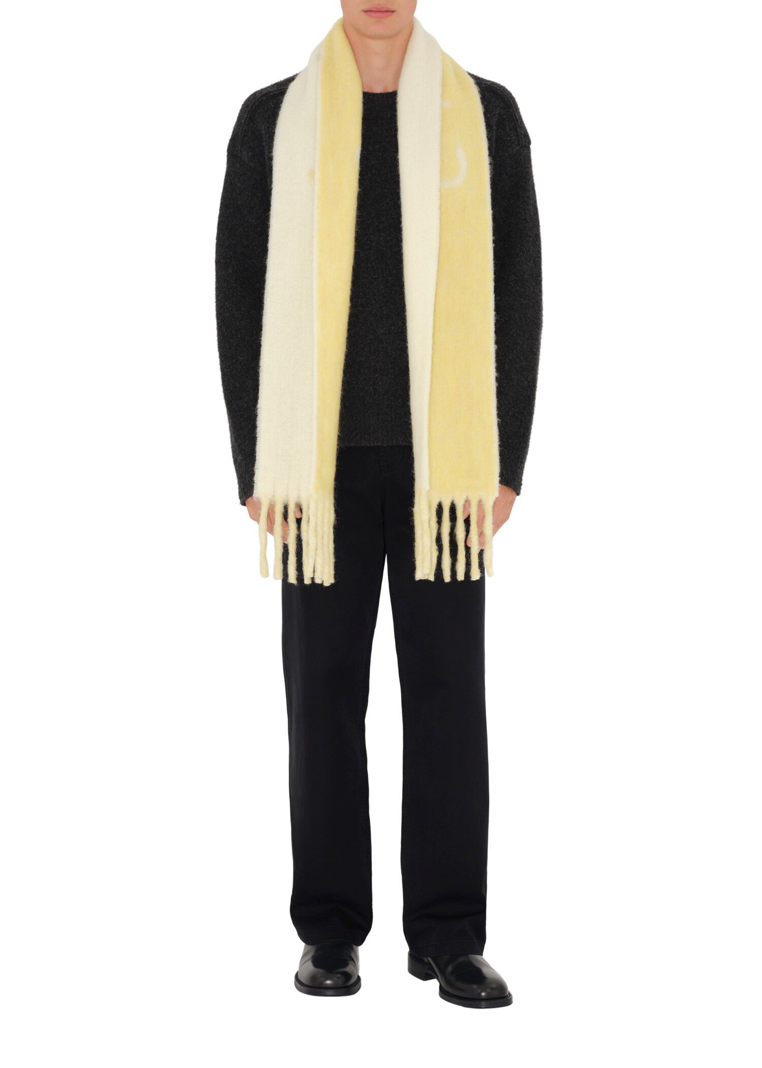 Burberry Reversible Logo Alpaca Wool Blend Scarf Hats & Scarves