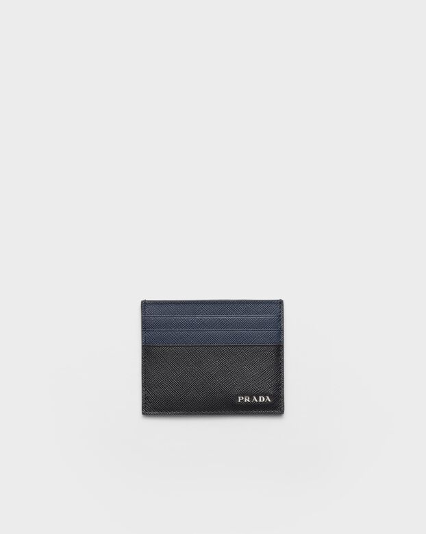 Saffiano leather card holder, , hi-res