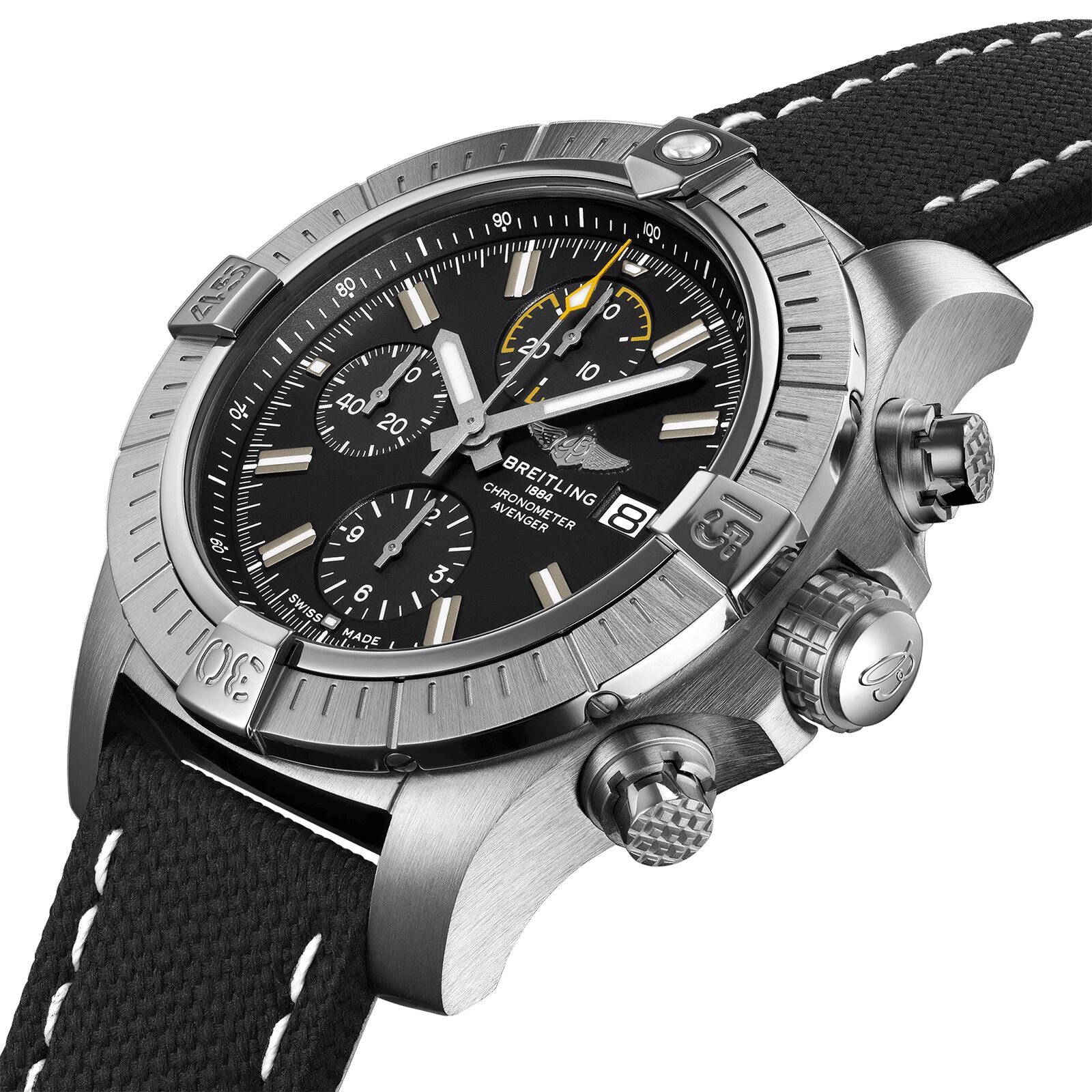 Breitling avenger leather strap shop