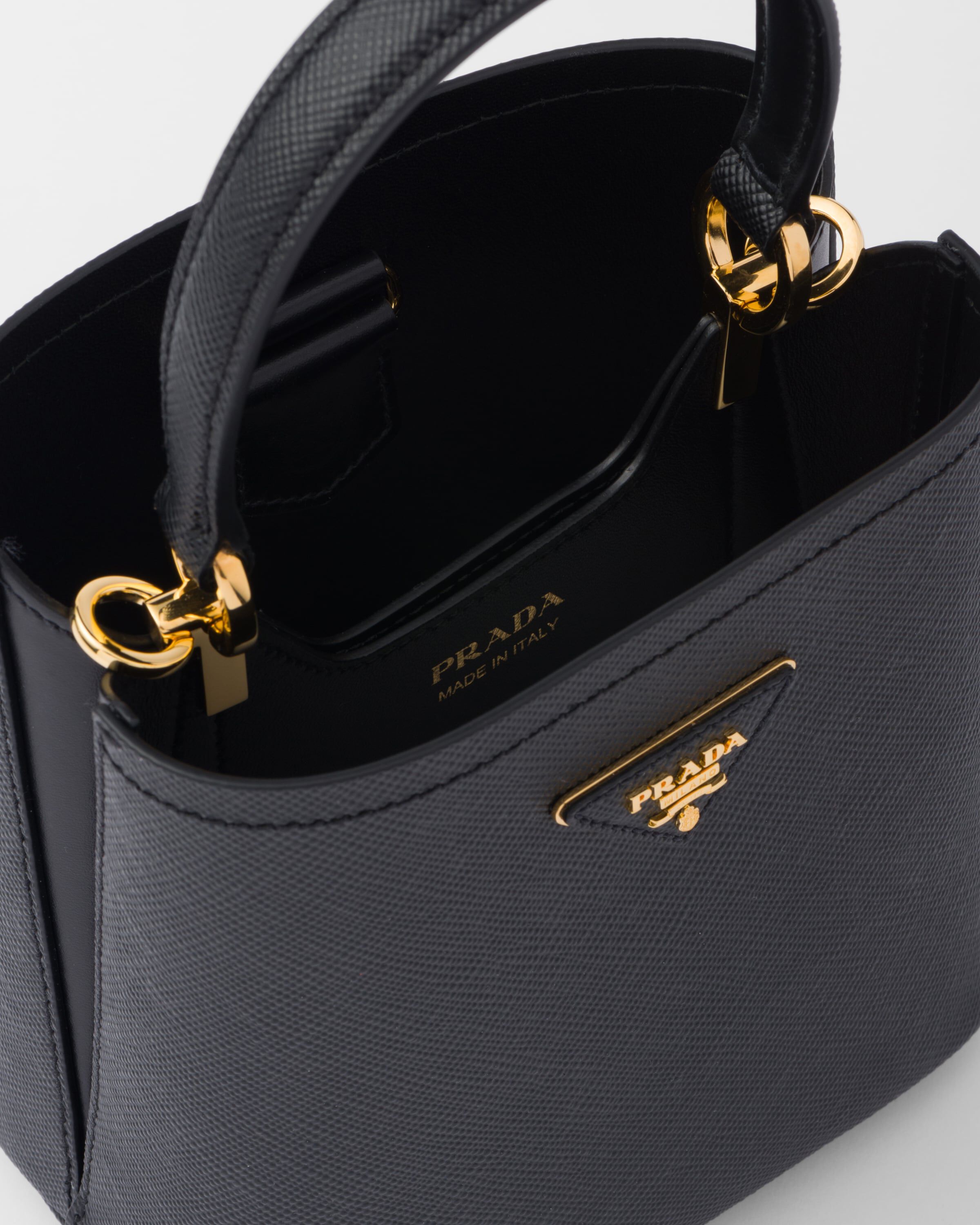 Prada panier small saffiano leather bucket bag outlet