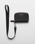 Re-Nylon and Saffiano leather coin purse